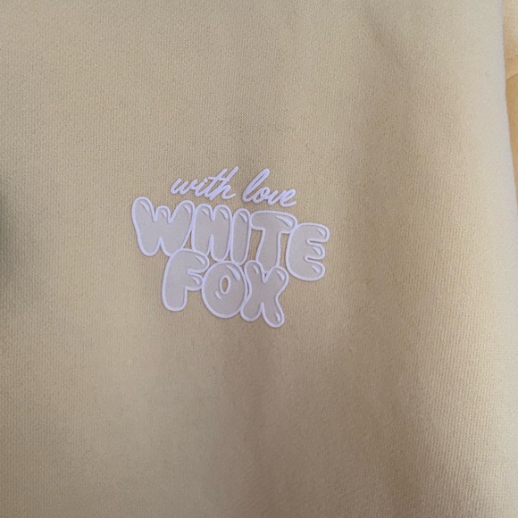White Fox Boutique With Love Always Oversized Hoodie, Lemon - Picture 3 of 6